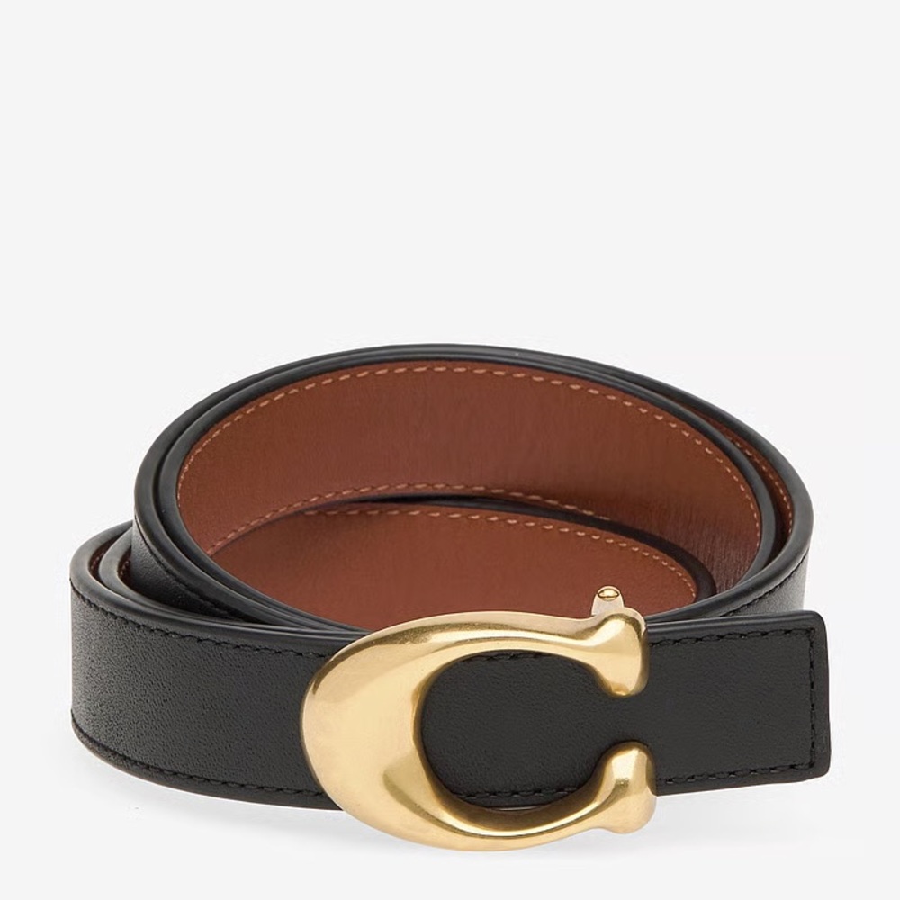Coach Reversible Belt Coach Black Brown Belt Signature Buckle